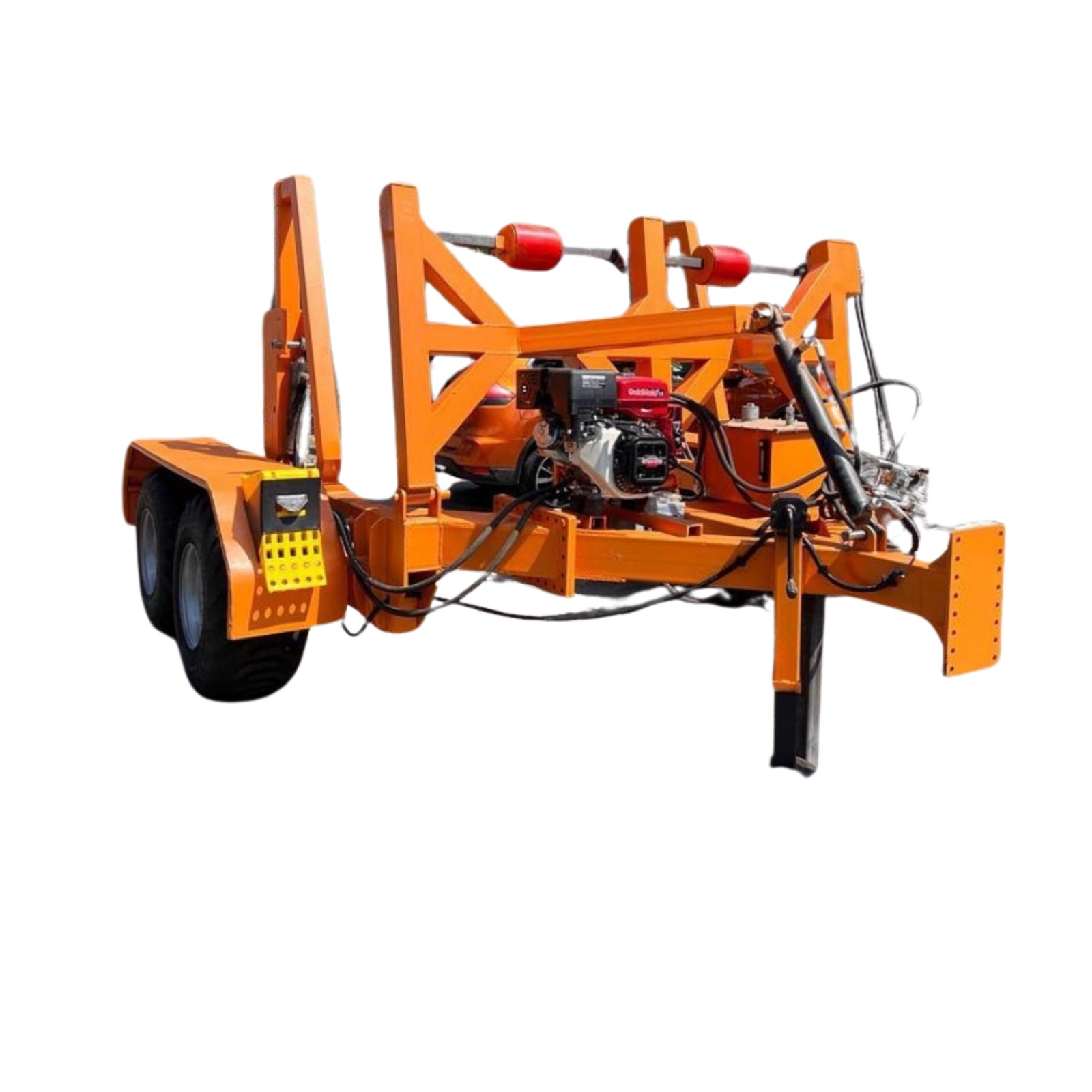 Motorlu Full Hidrolik Kablo Makarası Taşıma Römorku