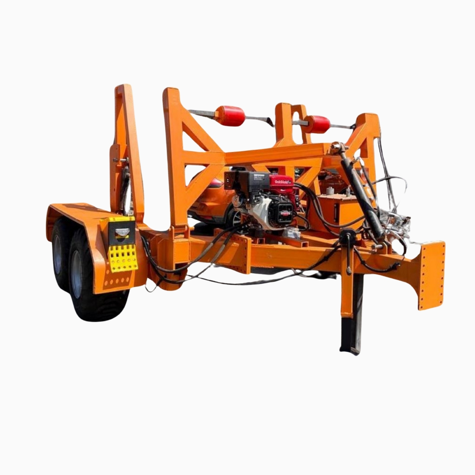 Full Hidrolik Traktör Akupleli Kablo Makarası Taşıma Römorku 3 Ton Kapasiteli